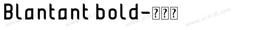 Blantant bold字体转换